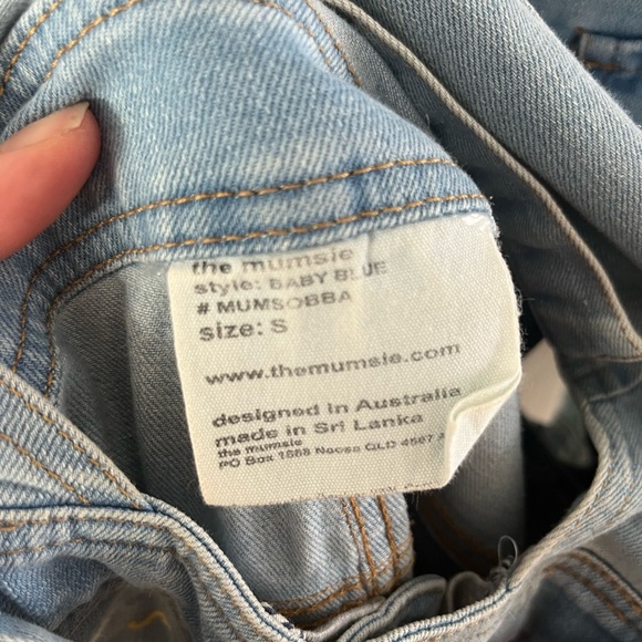 Women's Light Blue Denim Overalls - Picture 3 of 4